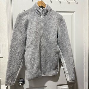Lululemon Athletica Light Gray Zip-Up Sweater